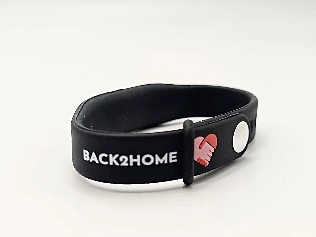 BACK2HOME SOS Bracelet for Adults Bracelet color Black